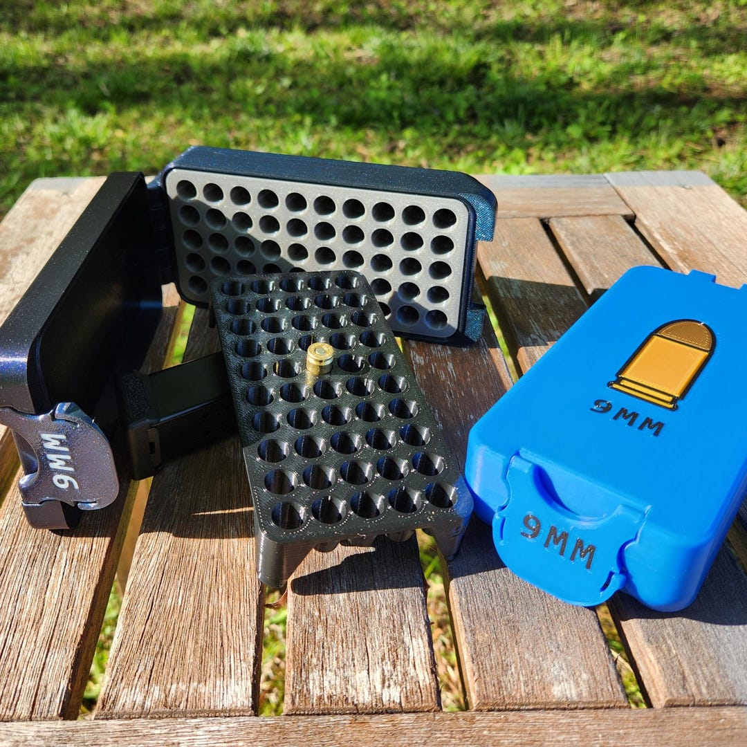 9mm Ammo Storage Box 50 Round | Range Case | Caliber Organizer - Etsy