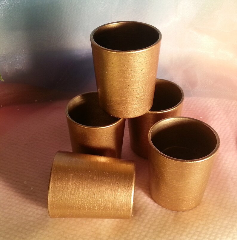 12 Medium Gold Votive Candle Holders for Weddings and Etsy