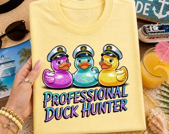 Professional Duck Hunter PNG | Cruise Vacation Shirt Design (Digital Download)