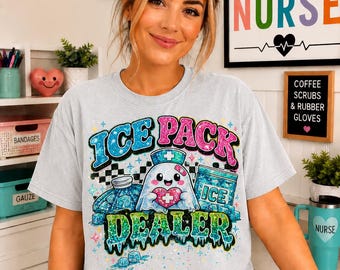 School Nurse PNG | Ice Pack Dealer Design (Digital Download)