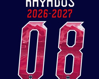 Lettertype Typografie Rayados de Monterrey 2026-2027 Digitale bestanden .ai .pdf .eps .pdf .ttf .svg
