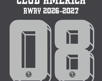Lettertype Typografie Club America UIT 2026-2027 Bestanden .PDF .ttf .svg .ai TTF met logo