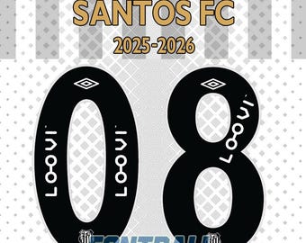 Font Typography Santos FC Brazil 2025-2026 Files .pdf .ai .eps TTF