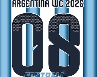 Czcionka Typografia Argentyna 2026 Pliki .eps .pdf .ttf z logo i .ttf bez logo