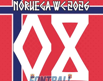 Czcionka NORWAY MŚ 2026, 4 pliki: .ai, .eps, .pdf, .ttf, z logo i bez