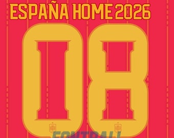 Font Typography Spain Home WC 2026 files .eps .pdf .ttf