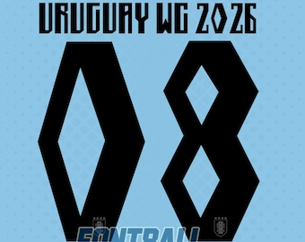 Czcionka URUGUAY WC 2026 4 pliki .eps .pdf .ttf z logo i .ttf bez logo