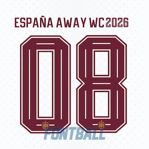 Font Tipografía España Visita Away WC 2026 archivos .eps .pdf .ttf