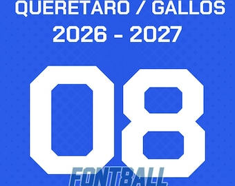 Lettertype Gallos de Querétaro 2026-2027 Bestanden .PDF .ttf .ai .ttf .svg