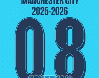 Manchester City 2025-2026 Font Typography Files .AI .pdf .eps and TTF