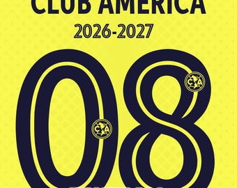 Font Typography Club América 2026-2027 Files .PDF .ttf .ai TTF with and without logo