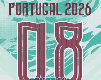 Font Tipografía Portugal Visita Away WC 2026 archivos .eps .pdf .ttf