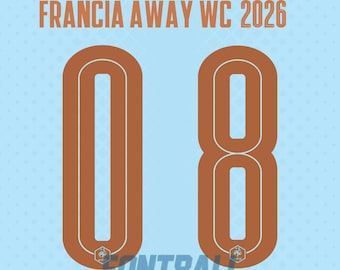 Lettertype Typografie Frankrijk Uitwedstrijd 2026 Bestanden .eps .pdf .ttf met logo en .ttf zonder logo