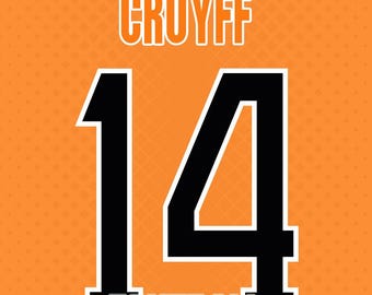 Font Typography Holland 1974 Cruyff Files .ai, pdf and .ttf