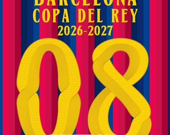 Font Typography Barcelona Copa del Rey 2026-2027 Files .AI .pdf .eps and TTF