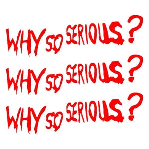 Why so Serious Tag - Etsy Why so Serious Tag - Etsy