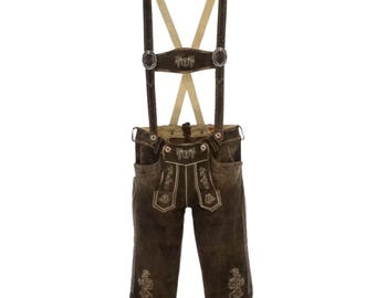 Vintage Bisam Lederhose Hosenträger Tracht