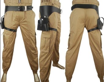 Inspiriert von Star War Cal Kestis, Jedi Survivor Hose mit Lederbetl und Holster.