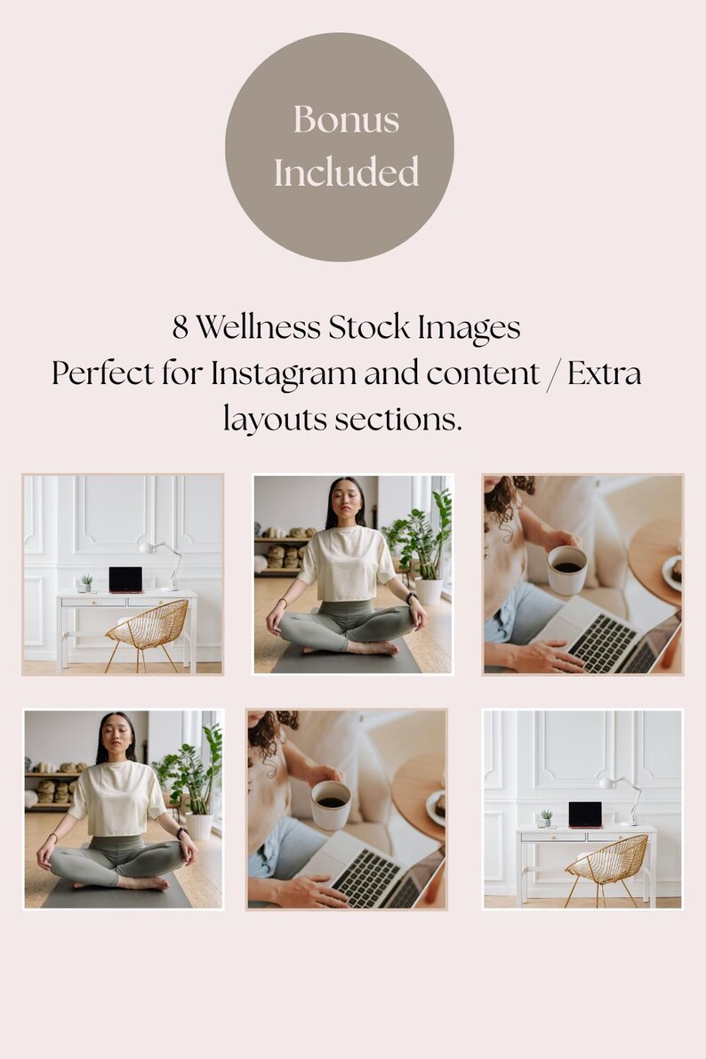 Wellness Coach Website Canva Template | Feminine Business, Life Coach ...