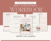 Coaching Workbook Template Printable | Productivity Planner PDF | Canva Editable Worksheet | Business Planner for Coaches & Consultants