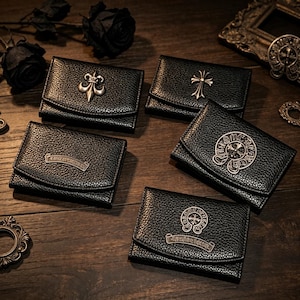 CHROME HEARTS/WALLET CARD CASE #2 　原本付き Amazon.co.jp: Chrome Hearts Card Case #2 Grommet/Scroll Black