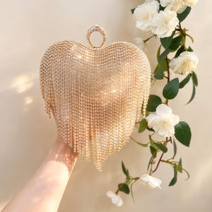 Crystal Heart Clutch - Etsy