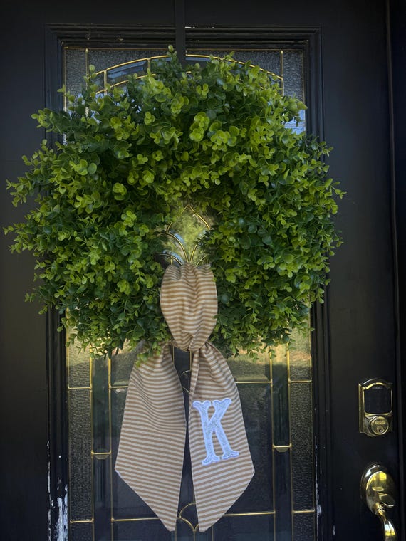 Embroidered Wreath Sash