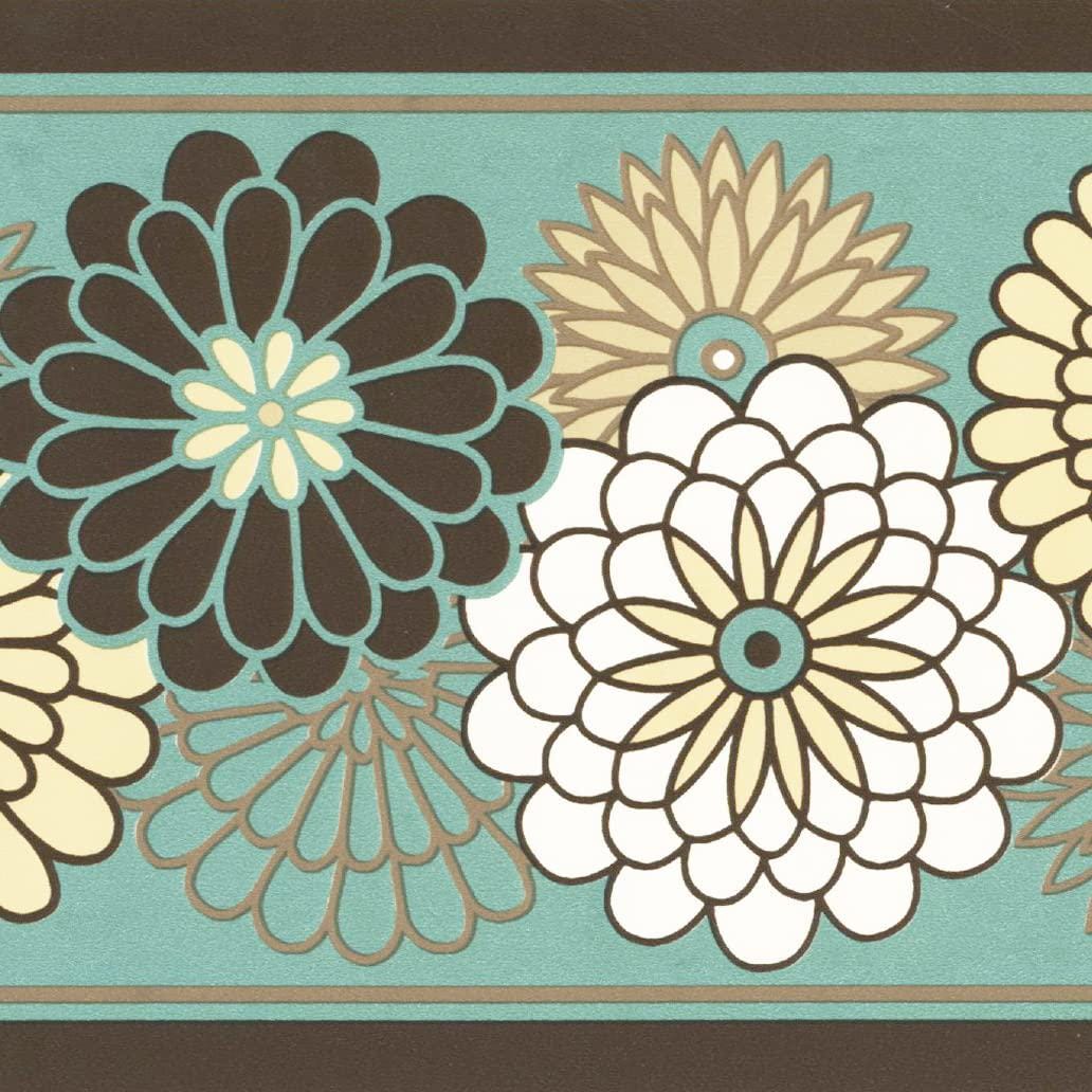 Teal Rant Border Teal Wallpaper Border