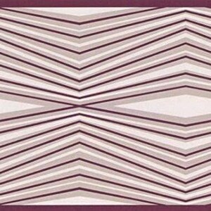 Geometric Optical Illusion Wallpaper Border - Modern Abstract Design (15 ft x 6.5 in)
