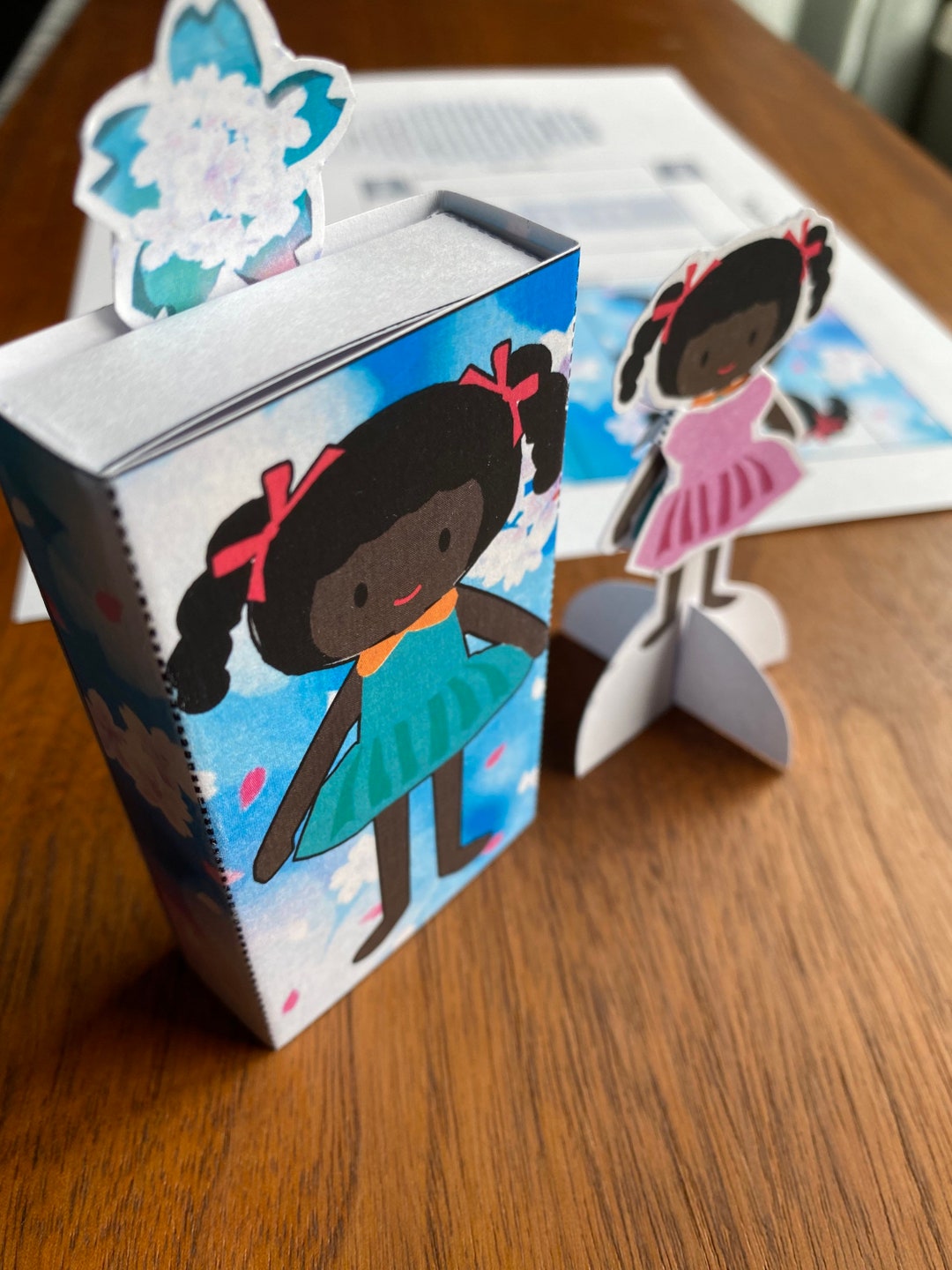 Printable World Family Paper Doll Matchbox Girl From Haiti Digital Download Crafting Cutout ...