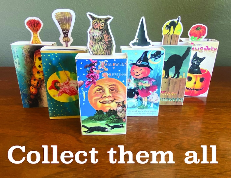 Printable Halloween Matchbox Shadow Box Digital Download Crafting ...