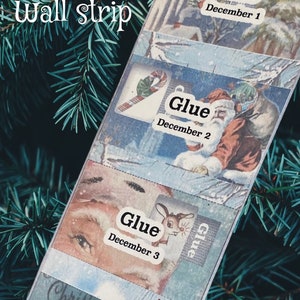 Retro 25 Days of Christmas Printable Advent Wall Calendar Matchbox ...