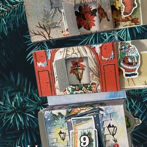 Retro 25 Days of Christmas Printable Advent Wall Calendar Matchbox ...