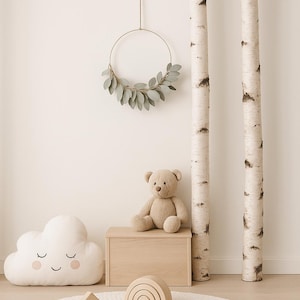 Tronco de abedul de 300 cm de largo y 9 cm de diámetro – Diseño natural para tus habitaciones.