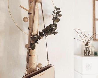 Cabideiro em tronco de bétula, 300 cm - Ø 9 cm – Design natural para seus ambientes.