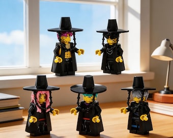 Set de minifiguras de cazadores de demonios de Kpop, juguete de bloques Saja para niños, set de figuras de cantantes de Kpop Rumi Zoey Mira, regalos de cumpleaños