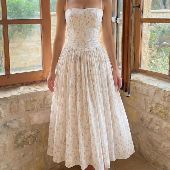 corset dress cottagecore Floral Women Gift Summer Wedding Flowy Midi Sundress Pink Size:3 - 6 mo. sale-20230818 86,696 Woman Santa Dress elegant Victorian style and