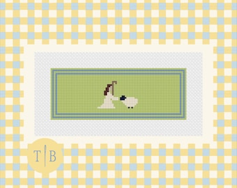The Good Shepherd Bookmark Needlepoint Pattern | 13 Mesh Digital Download PDF File