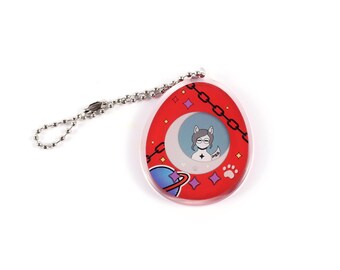 Virtual Pet Double-Sided Acrylic Keychain - Parker Slaughter Studios