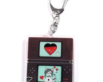 Retro Handheld Console Double-Sided Acrylic Keychain - Parker Slaughter Studios