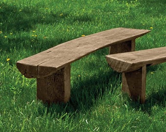 Large bois garden bench