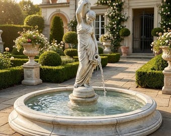 Henri studio rebecca in Toscana piscina fontana in pietra fusa
