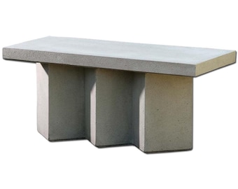 Banco de piedra moderno tipo acordeón