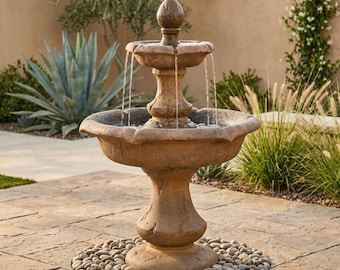 Al's garden art verona two tier outdoor fountain