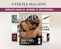 Personalized magazine template for couples \u2013 Custom birthday gift for him and her \u2013 Printable gift idea for lovers product logo
