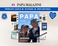 Personalized Dad Magazine Template \u2013 Canva Template \u2013 Personalized Father's Day Magazine \u2013 Original Birthday Gift Idea for Dad product logo