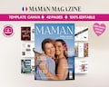 Personalized Mom Magazine Template \u2013 Canva Template \u2013 Personalized Mother's Day Magazine \u2013 Original Birthday Gift Idea for Mom product logo