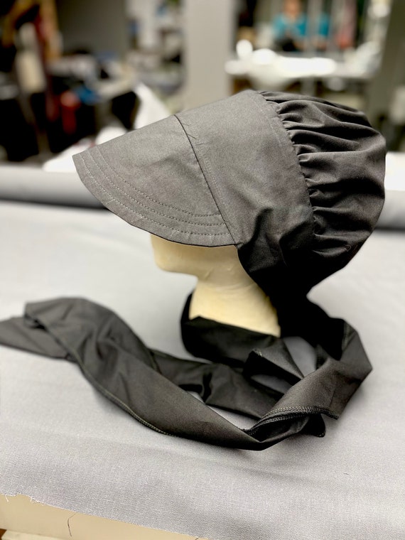 SALE Green Cotton Wrap Bonnet Cap With 