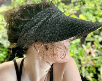 Gesteppter Big Boss Visor Sun Shade Hut aus Baumwolle zum Binden