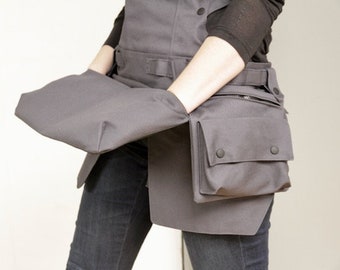 Canvas Mehrzweck Schürze mit Cargo taschen